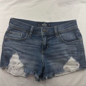 Hollister Women's Distressed Blue Jean Shorts